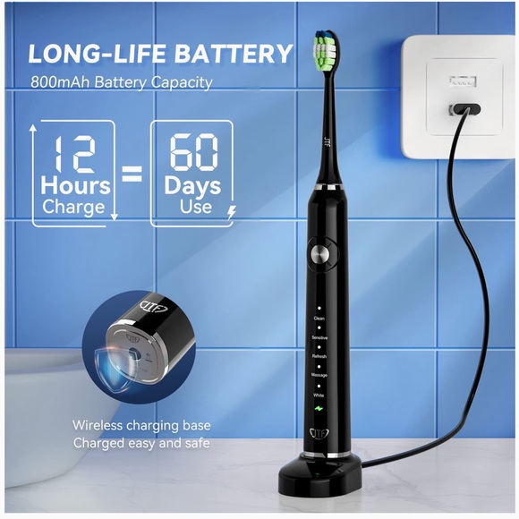 JTF Sonic Electric Toothbrush - Picture 3 of 8
